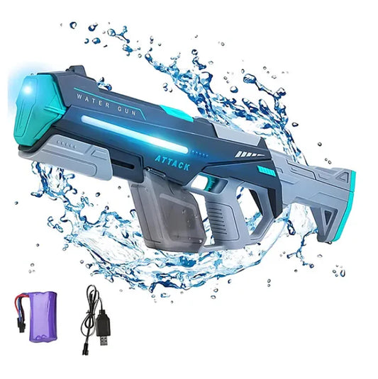 Electric water gun toy black technology repeater automatic water spray high pressure water play gun toy Electric